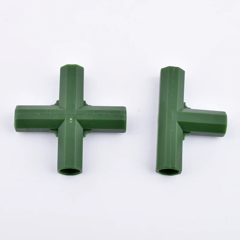 2-30Pcs Gardening Plant Stakes Edging Corner Connection Wardrobe Greenhouse Frame Building Fittings Connectors For Flower Stands