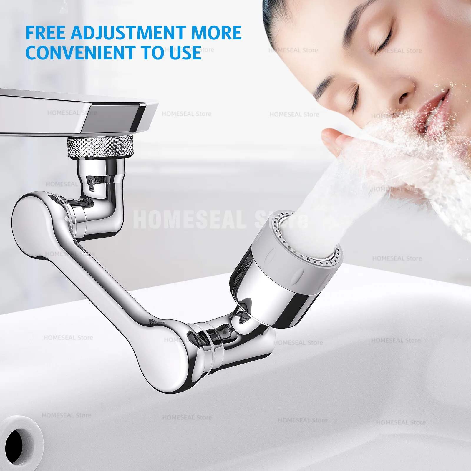 Metal Copper 1080&deg; Rotation Faucet Aerator Extender Anti Splash Filter Faucets Bubbler Nozzle Kitchen Saving Water Sprayer kitchen faucet extender kitchen faucet spray head