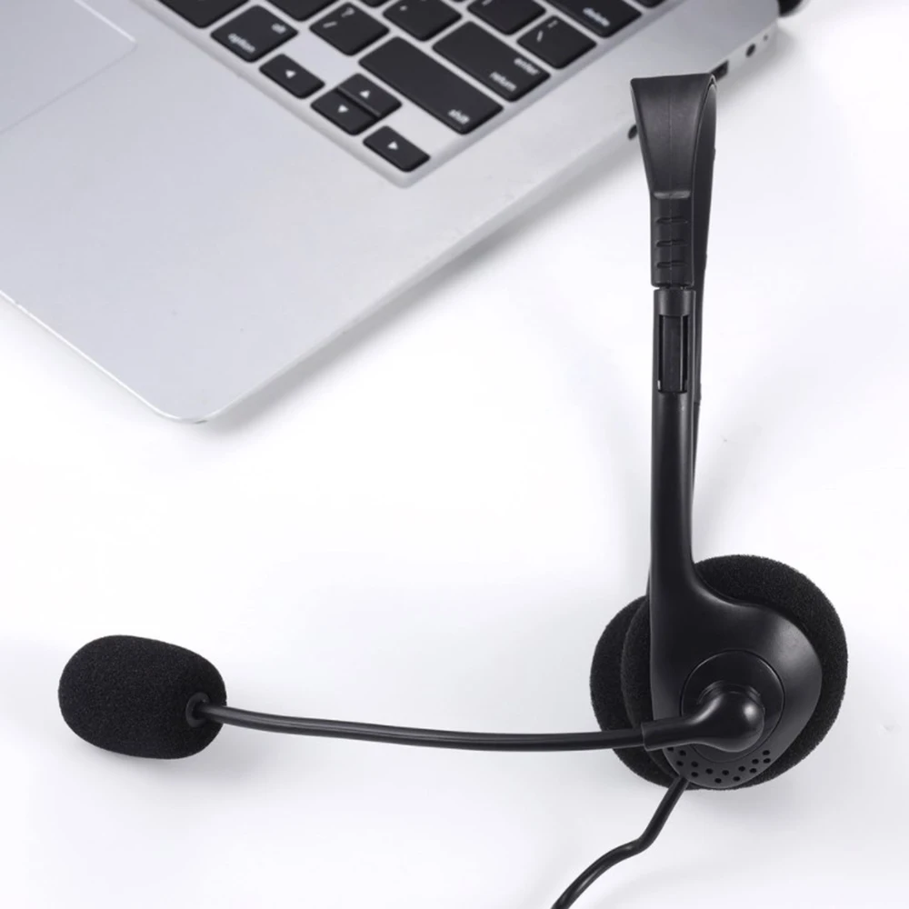Call Center Clear Voice Office School PC Gaming With Microphone USB Wired Computer Headset Volume Control Noise Reduction 5