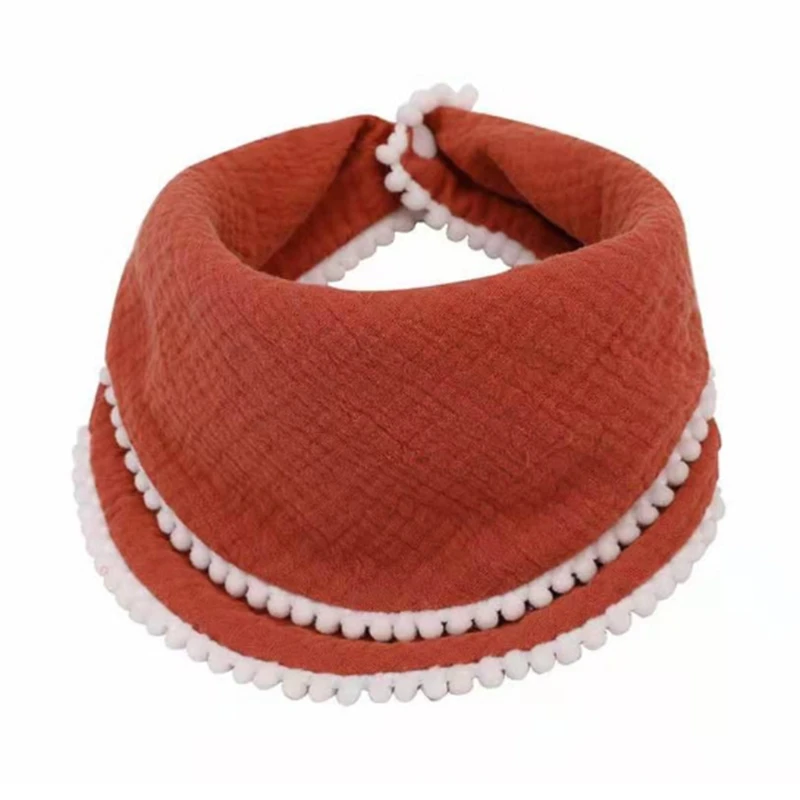 

L5YF Button Bandana Scarf Bibs Handkerchief Infant Newborn Feeding Burp Cloth
