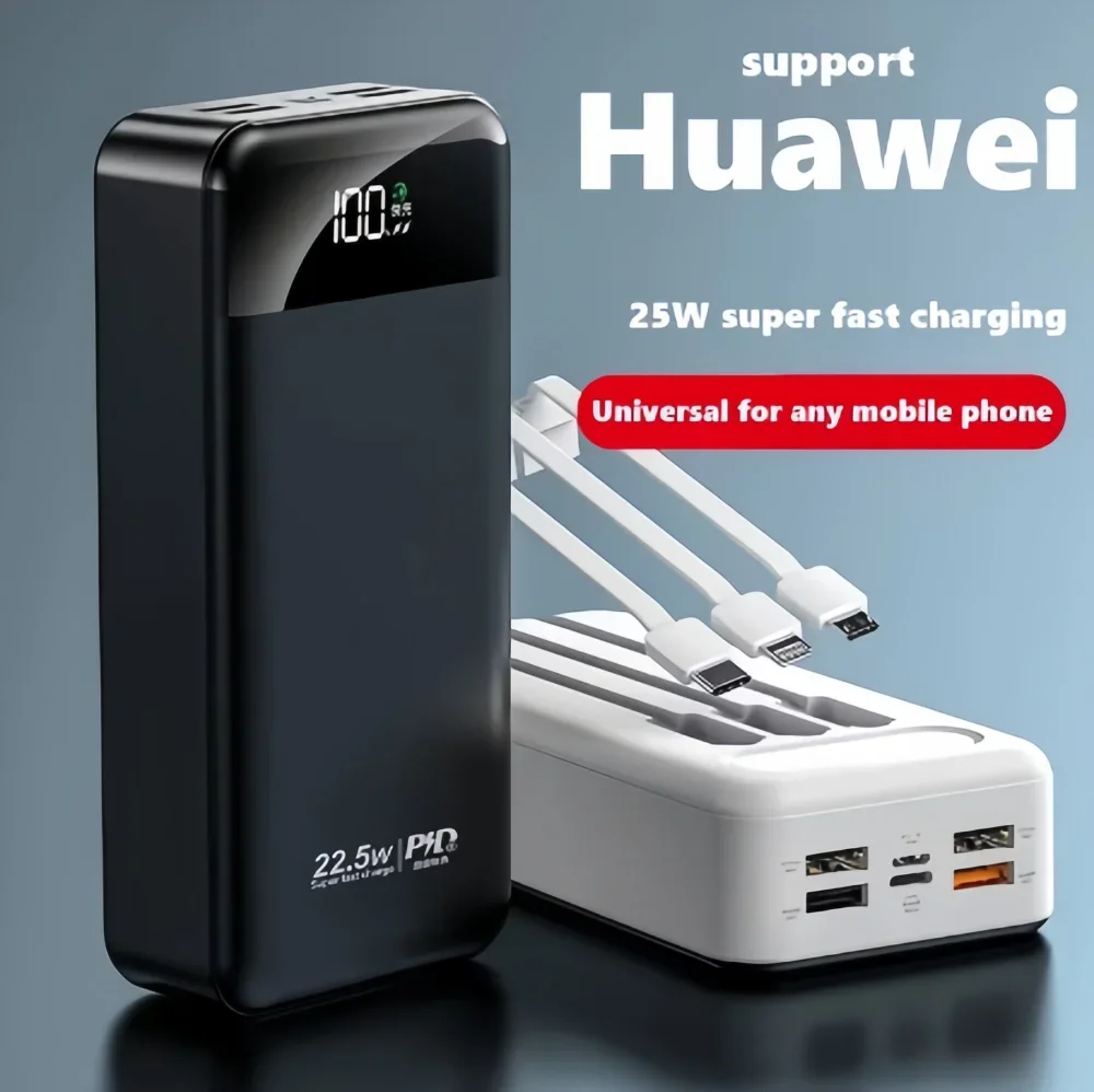 100000mah power bank 22.5w pd fast charging powerbank Portable battery charger For iphone 15pro xiaomi huawei