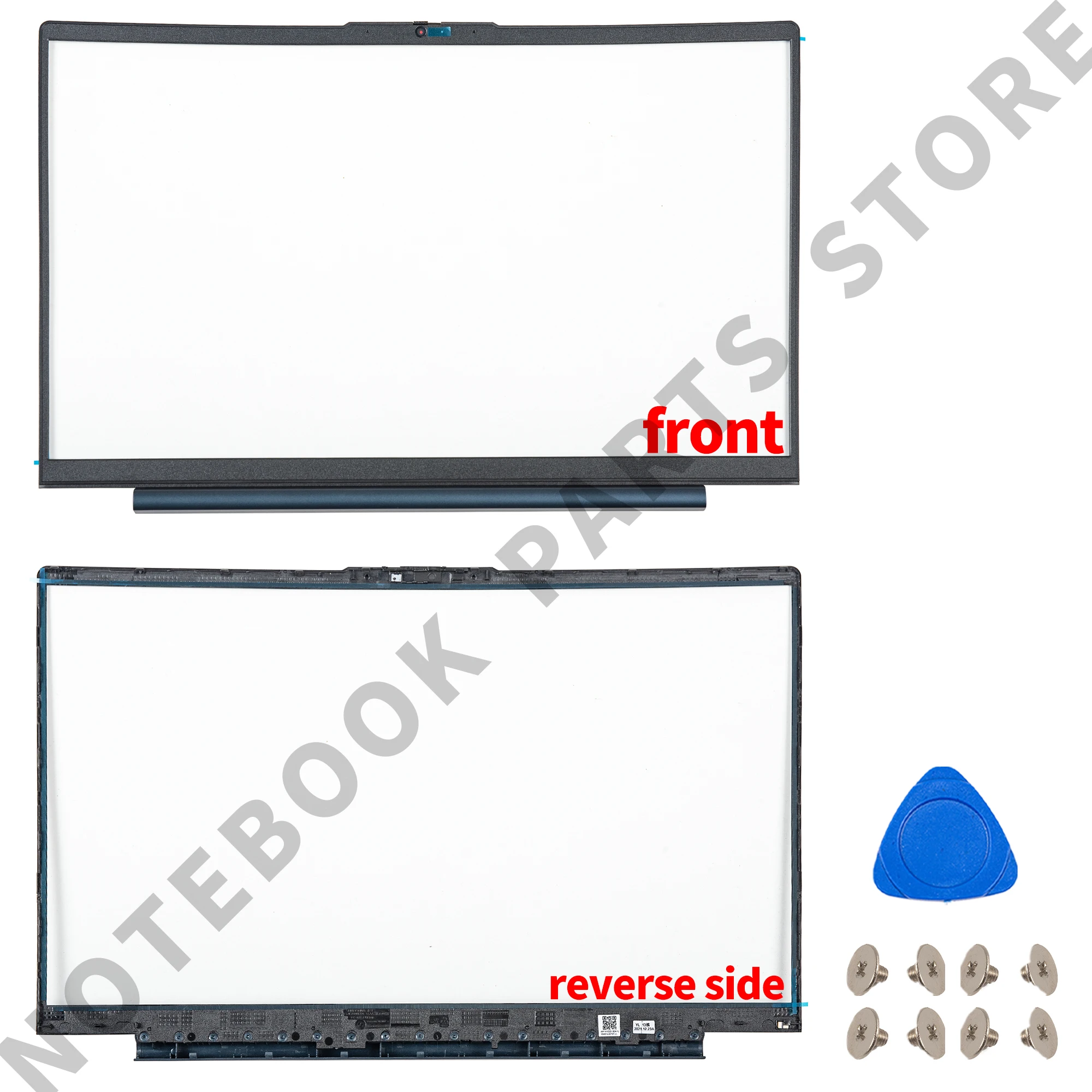 Abyss Blue LCD Back Cover For Lenovo Ideapad 5 15ALC05 15ARE05 15IIL05 15ITL05 Front Bezel Hinges NEW Replacement 2020 2021