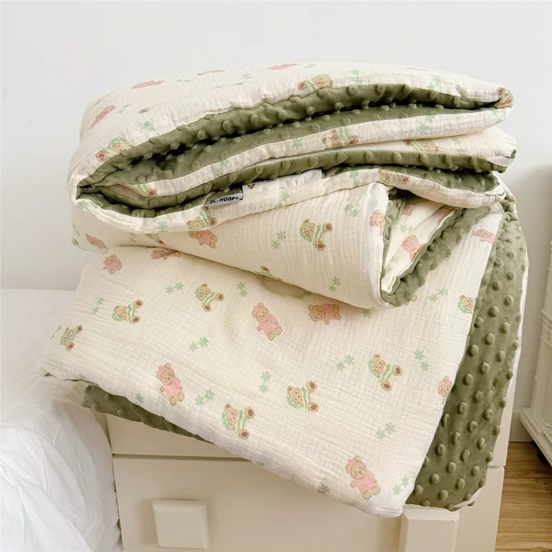 Baby Quilt Pure Cotton Thickened Spring And Autumn Quilt Core Kindergarten Cartoon Baby Boy Girl's Nap 120x150cm