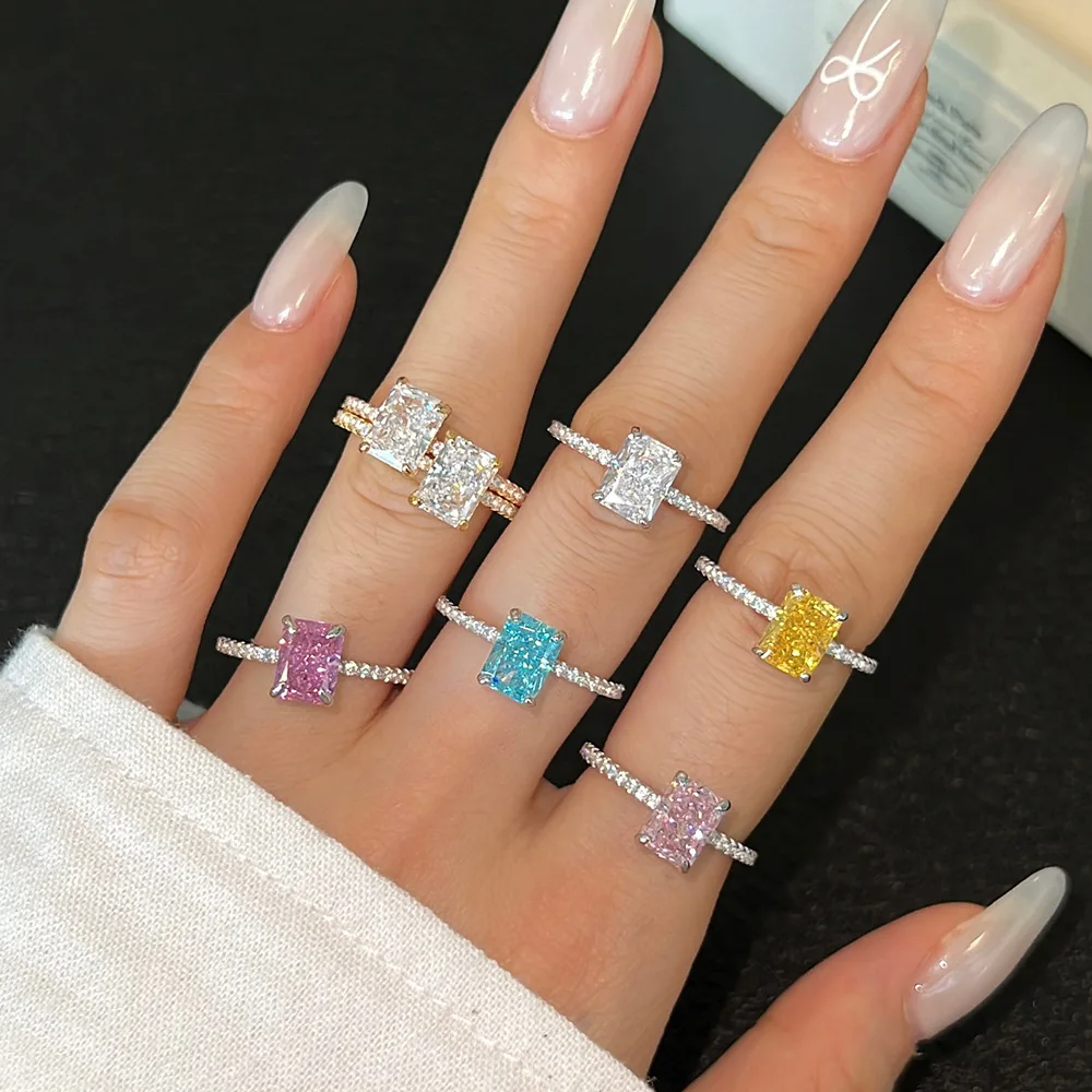 S925 Sterling Silver Ring for Women Minimalist Luxury 8A Cubic