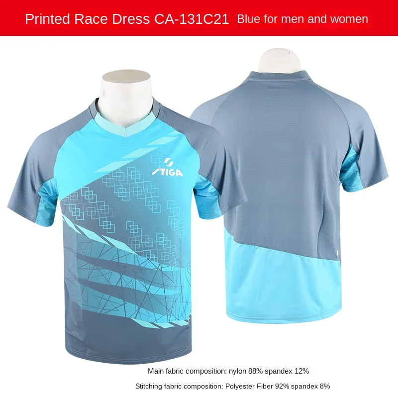 Sport jersey stiga Table tennis clothes men women t-shirts T shirt ping pong quick dry top polo CA-131A21