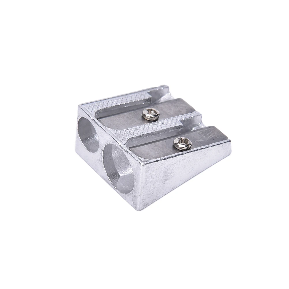 Pencil Sharpener 3pcs Sliver Hand Metal Pencil Sharpener Metal Drawing Writing Learning Tools School Accessory