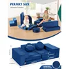 Modular Kids Play Couch, K12 320+DIY Convertible Foam Play Couch for Boys & Girls, Versatile Kids Play Couch Building Fort 2