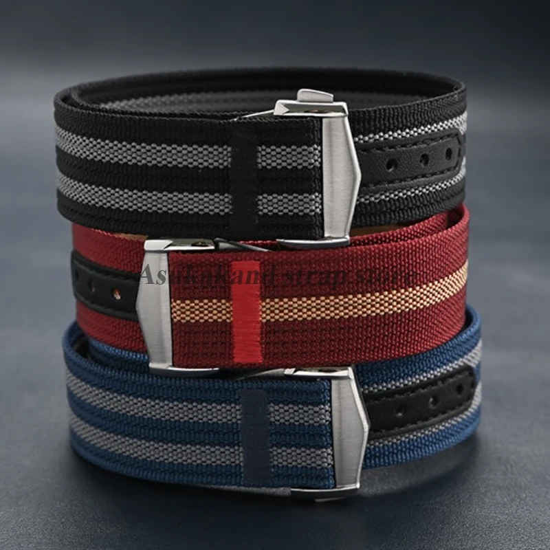 Premium Nylon Waterproof Watch Strap with Folding Buckle - Unisex Accessory