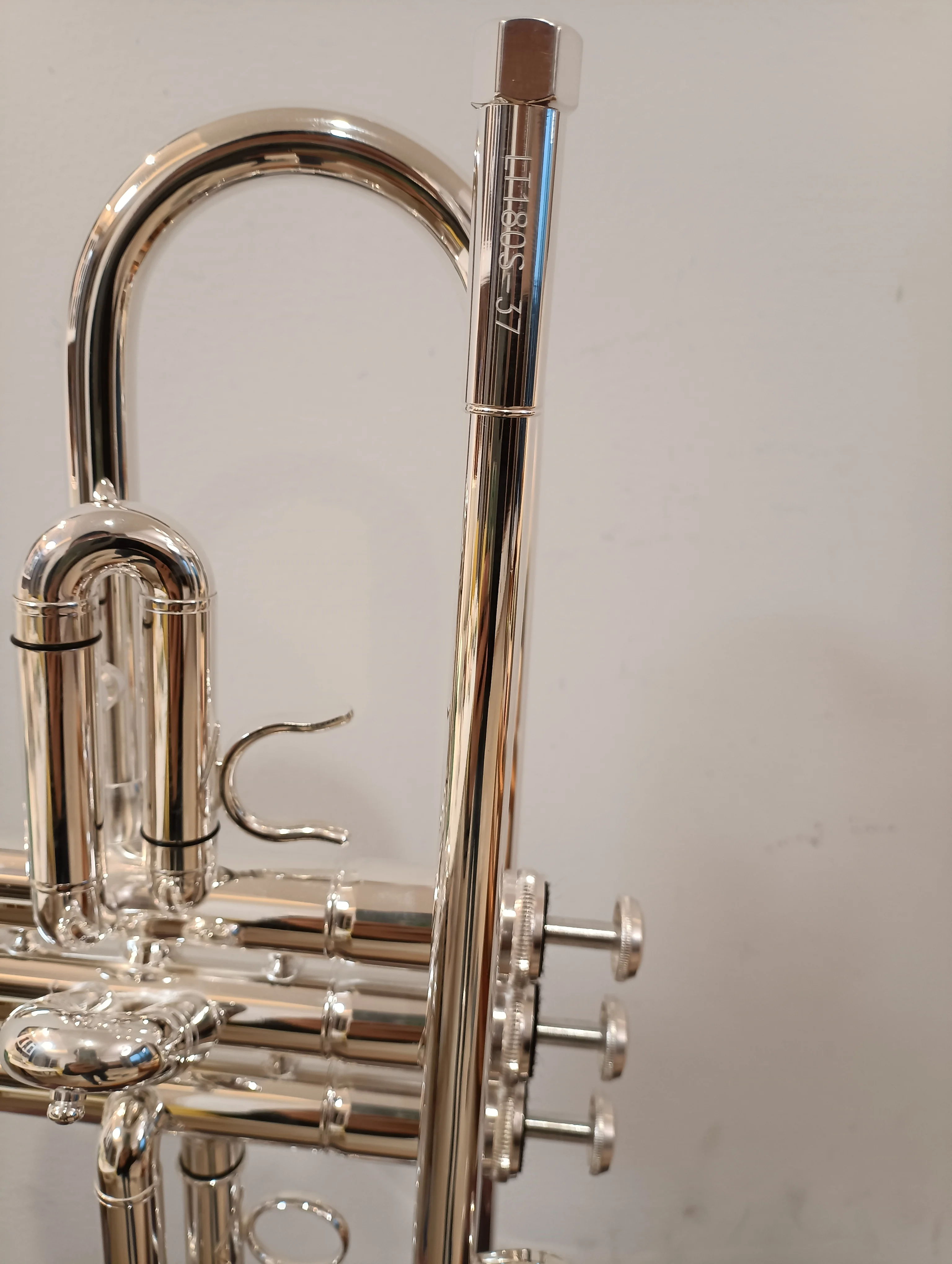 Trumpet Model 37 Silver Plated LT180S-37 Trumpet Instrument with Original Blue Case