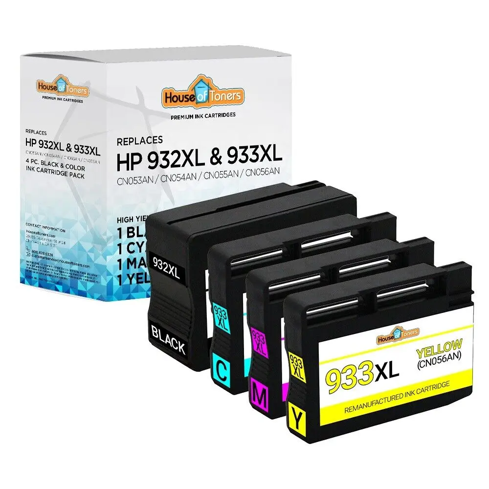 4pk 932XL 933XL новый чип для принтера