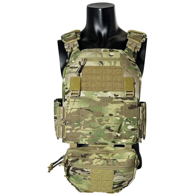 Tactical Vest 1000D Nylon Laser cutting vest with 500D Hydration Backpack with 1000D front tactical Pouch