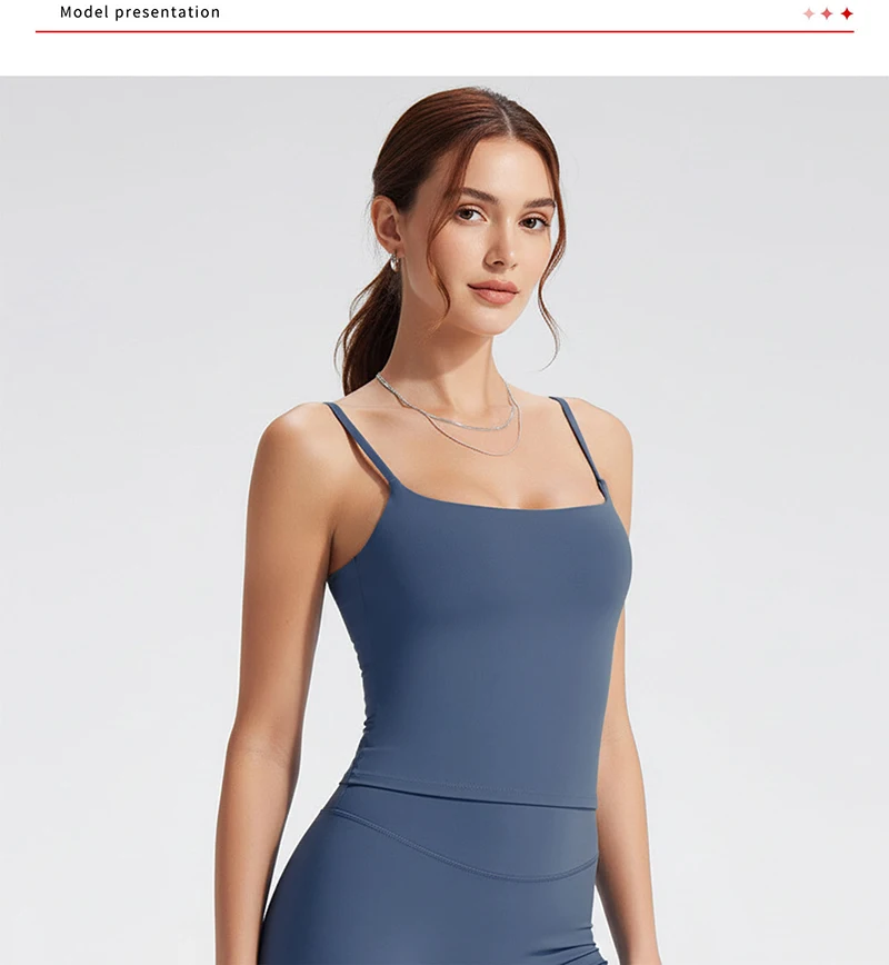 WAREBALL SoftMotion Riemchen-Mittelweste für Damen, Fitnessstudio, Tanktop, nacktes Gefühl, Workout, Fitness, Pilates, Laufen – Detail 7
