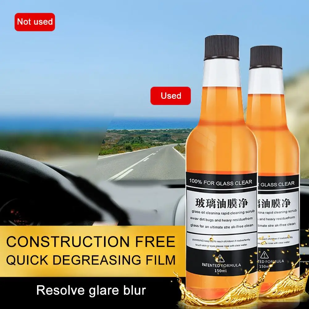 

1/2pcs Car Family Glass Oil Film Cleaner Deep Cleaning Oil Removing Film Glass Windshield Car Polishing Rearview Cleaner Mi N1Q8