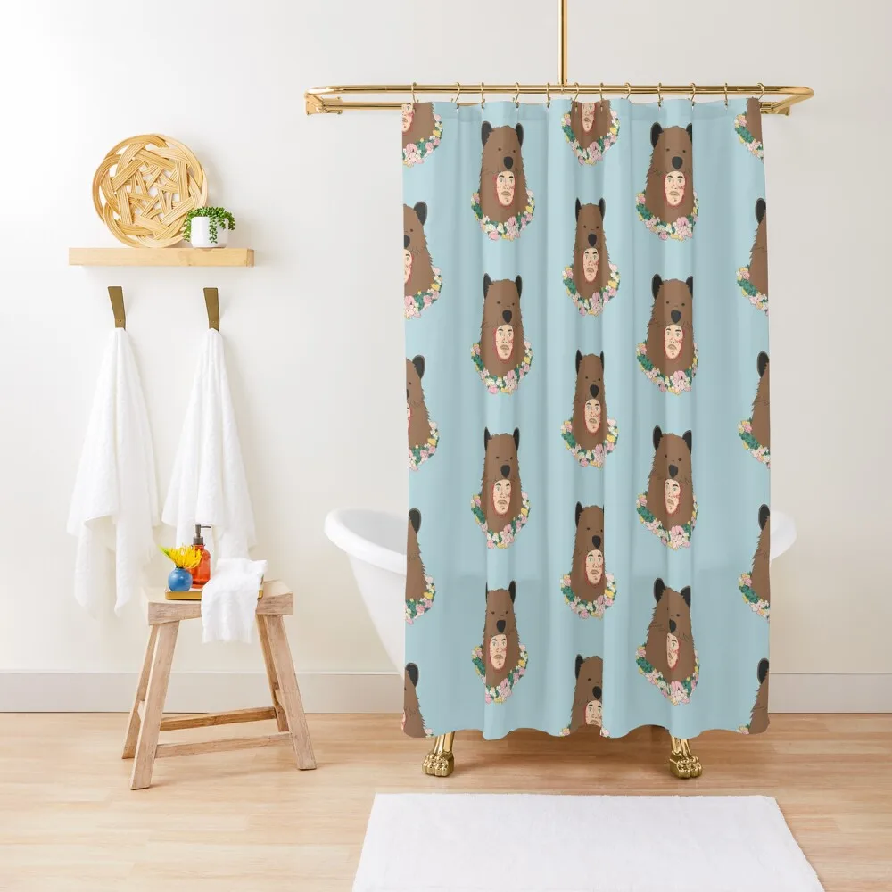 

Midsommar Bear Shower Curtain For Bathroom Shower Funny Shower For Curtain
