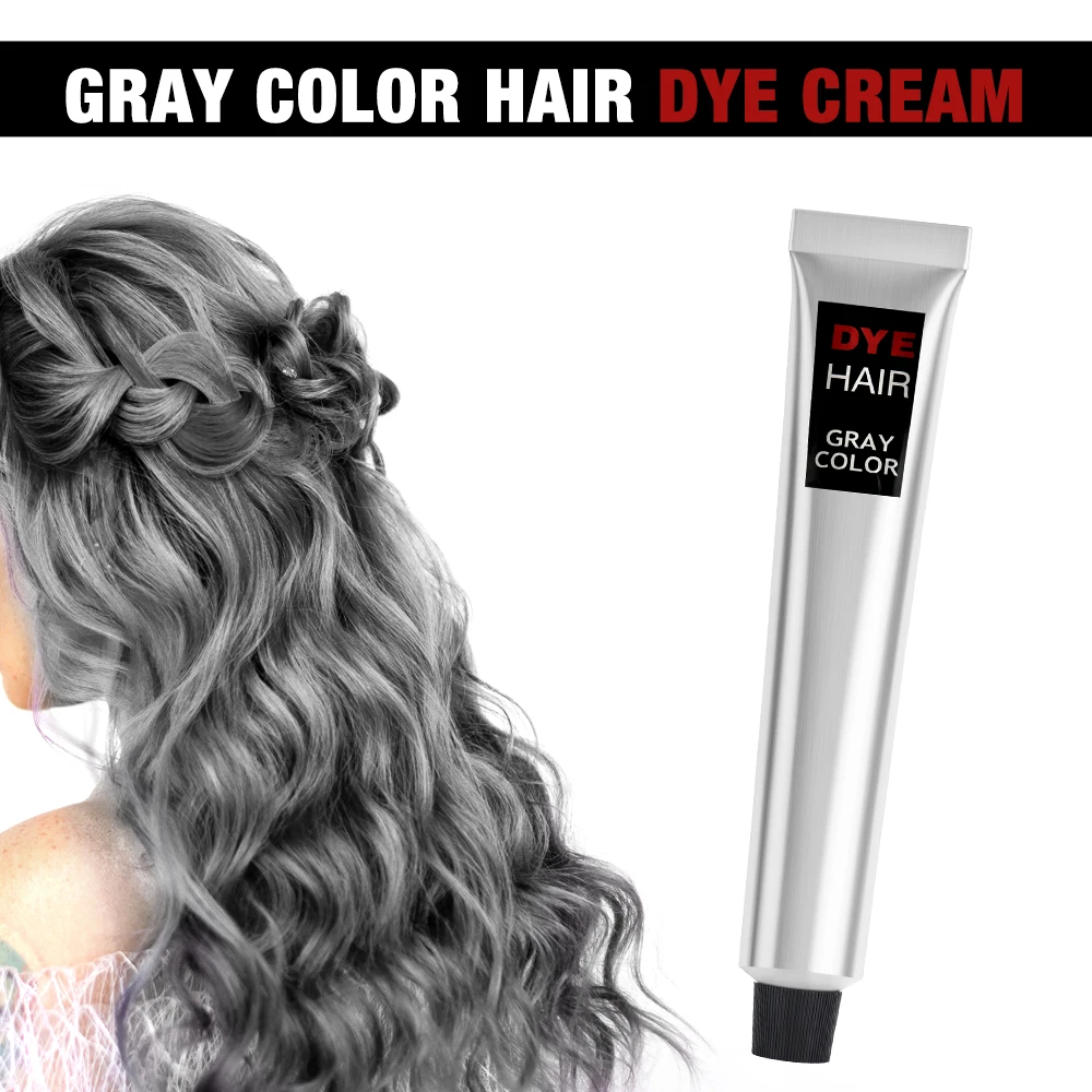 Gray Hair Dye Cream Unisex Natural Plant Extract