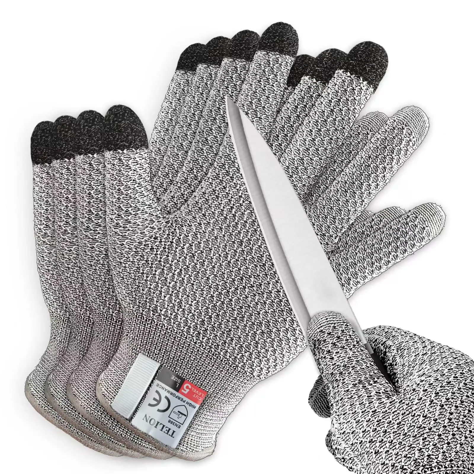 Cut Resistant Touch Screen Gloves Pineapple Pattern