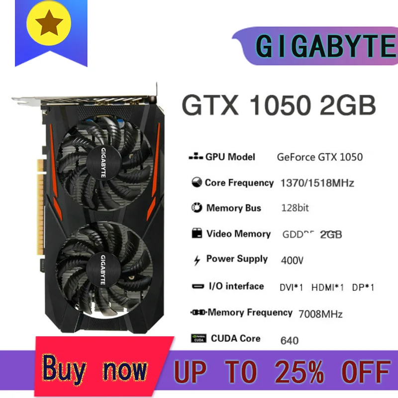 GIGABYTE GA Raphic Card GTX 750TI 950 960 1050TI 1060 1070 1650 2-3-4-5-6-8GB Video Cards GPU Support  Desktop CPU Motherboard gpu computer Graphics Cards