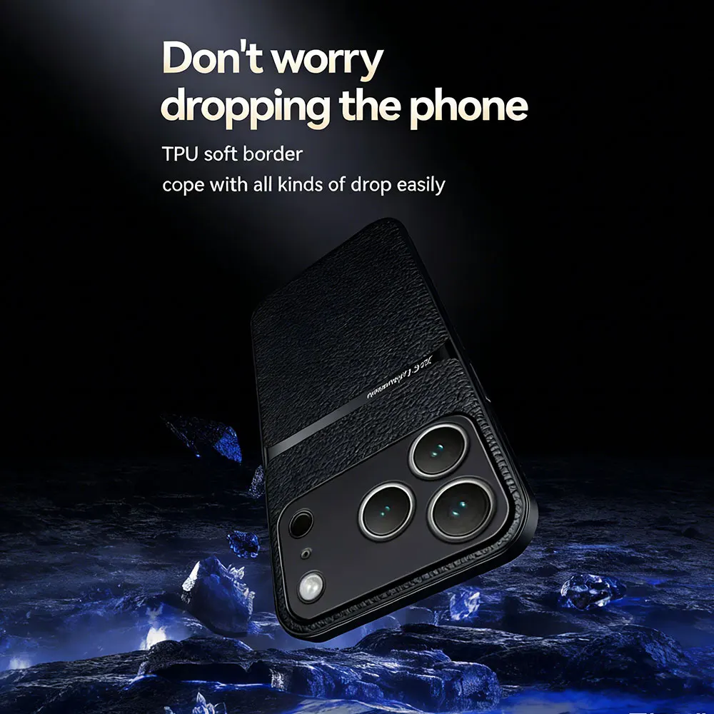 Luxury Shockproof Leather Magnetic Phone Case Coque
