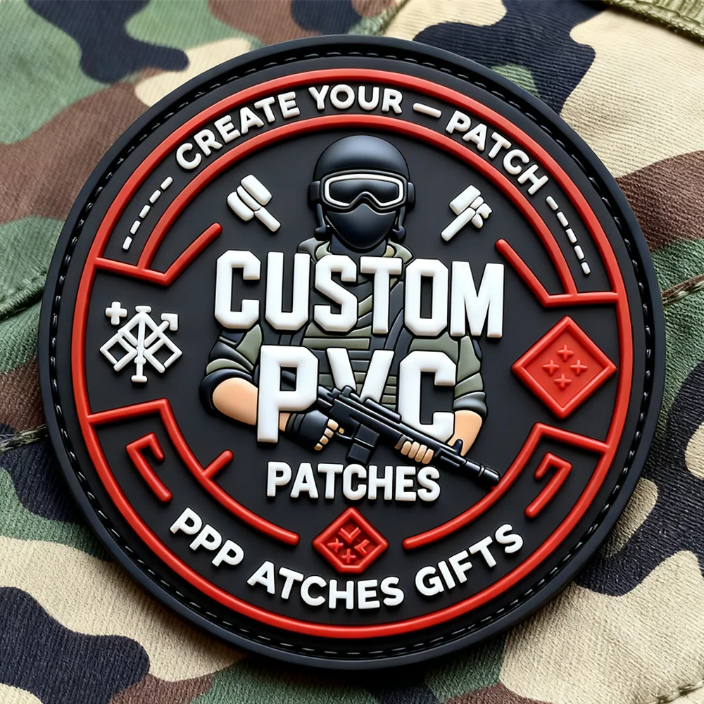 Hersteller Großhandel benutzerdefinierte 2D 3D geprägte Logo PVC Patch Silikon weiche PVC Gummi Patches für Kleidung