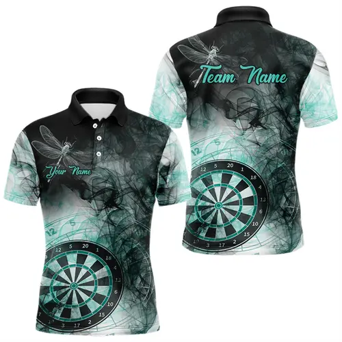 Fashion Darts Graphic Polo Shirt For Men Custom Name Lapel Button 3D Printed Polo Shirts Trend Oversized Loose Kids Sports Tees - Image 2