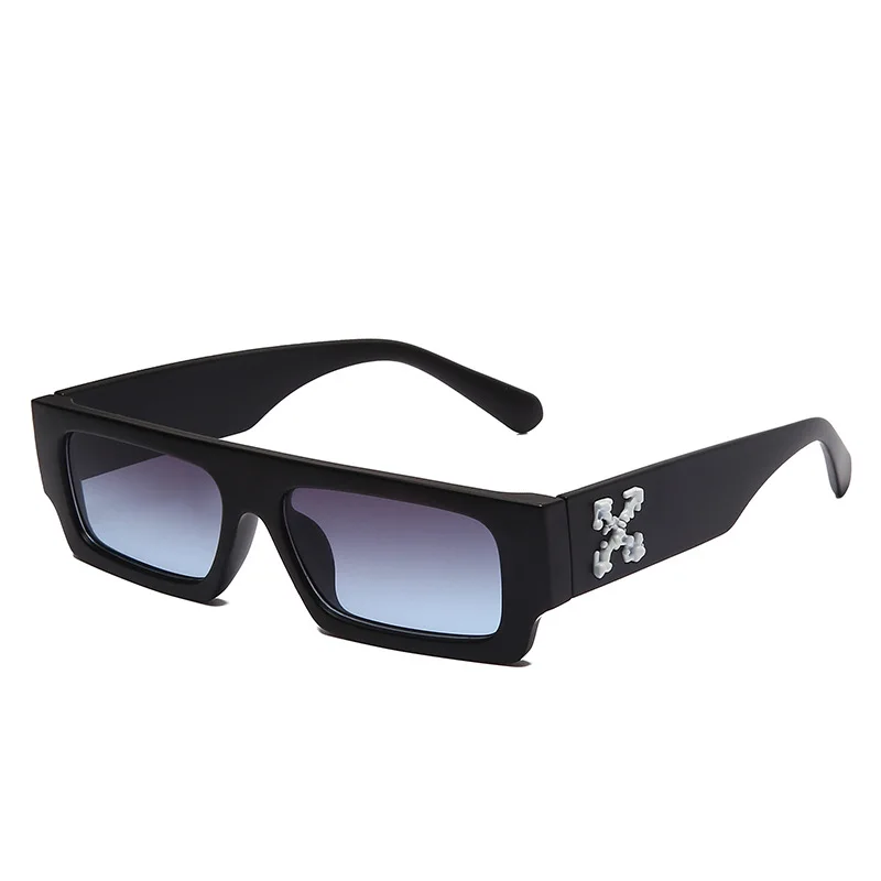 

New OFF Europe and the United States fashion trend sunglasses Fashion runway sunglasses leopard gradual gradual square glasses