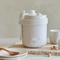 Casserole électrique multifonction 600 ml en céramique antiadhésive, cuiseur à riz rapide, boîte à lunch électrique portable, mini marmite électrique 1
