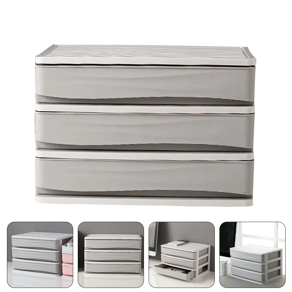 

Office Desktop Storage Document Cabinet Organizer Stand File Cabinets Sundries Container Plastic Holder