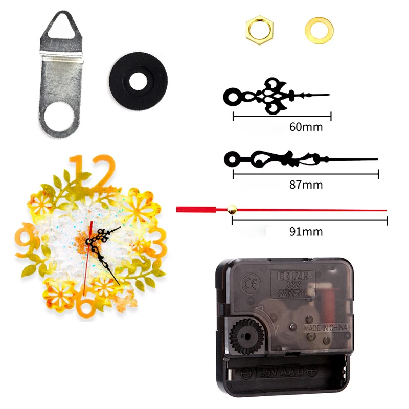 Große Silikonform Für Uhr – 32,4 Cm Rund/Quadrat, Harzform Für DIY Wanduhr & Schmuck