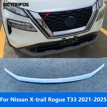ABS Chrome Front Hood Grille Cover Trim for Nissan X-Trail 2021-2025