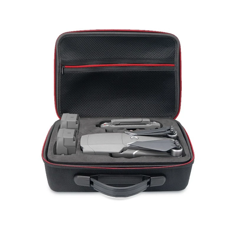 Sac à dos de transport pour drone DJI Mavic 2 Pro/Zoom porté en bandoulière, étui noir ajusté.