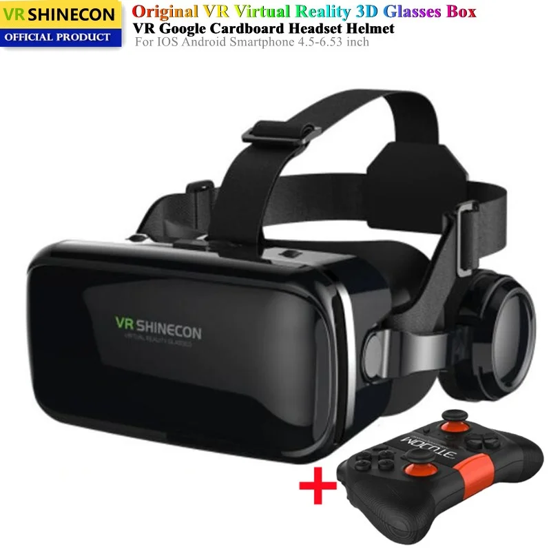 G04E Virtual Reality VR Glasses Stereo Google Cardboard BOX VR Headsets Helmet Watch 3D Video&Game for Cellphone,Support Gamepad