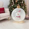 60cm PVC Inflatable Christmas Balls Toys Light Up Giant Decorated Inflatable Ball Xmas Tree Ornaments Christmas Decoration 2024 2