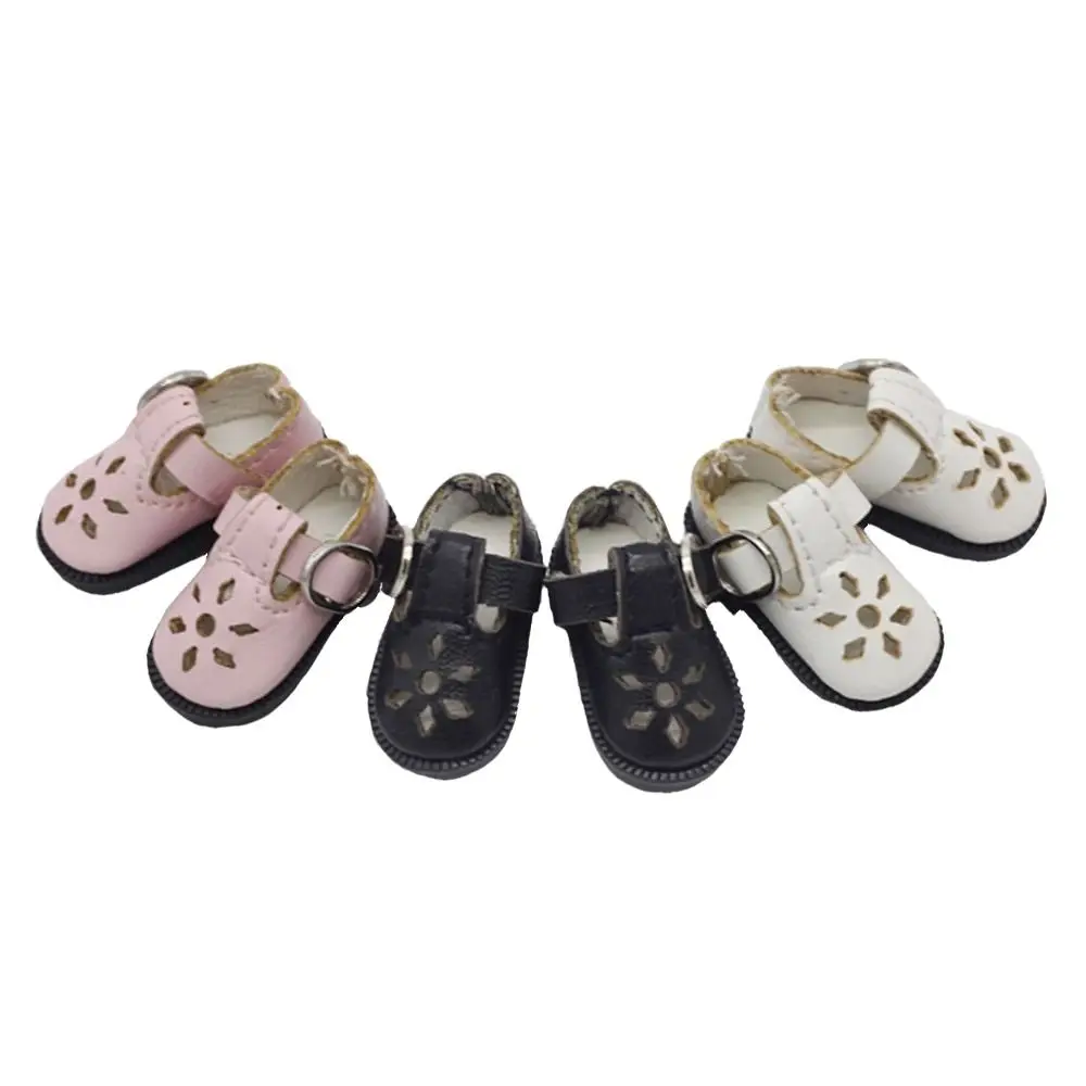 Sapatos de boneca de 3.2cm para brinquedo de boneca Blythes, mini sapatos de bonecas de couro 1/8 para Blyth Azone BJD, acessórios de sapatos casuais