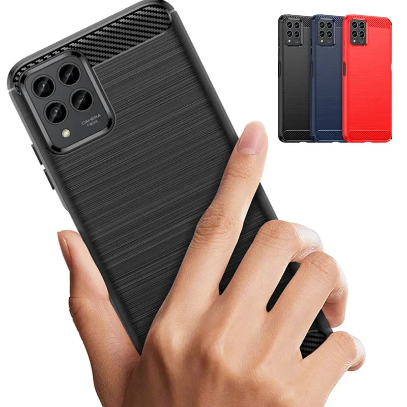 Sleek Carbon Fiber Texture TPU Shockproof Protective Case