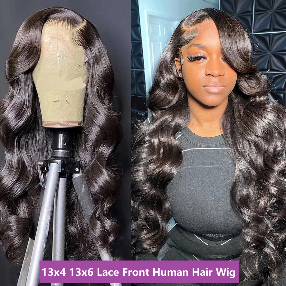 Human Hair Wigs 30 inch Body Wave Human Hair Wigs 4x4 Closure 5x5 Lace Closure Brazilian Curly 13x4 13x6 Lace Front