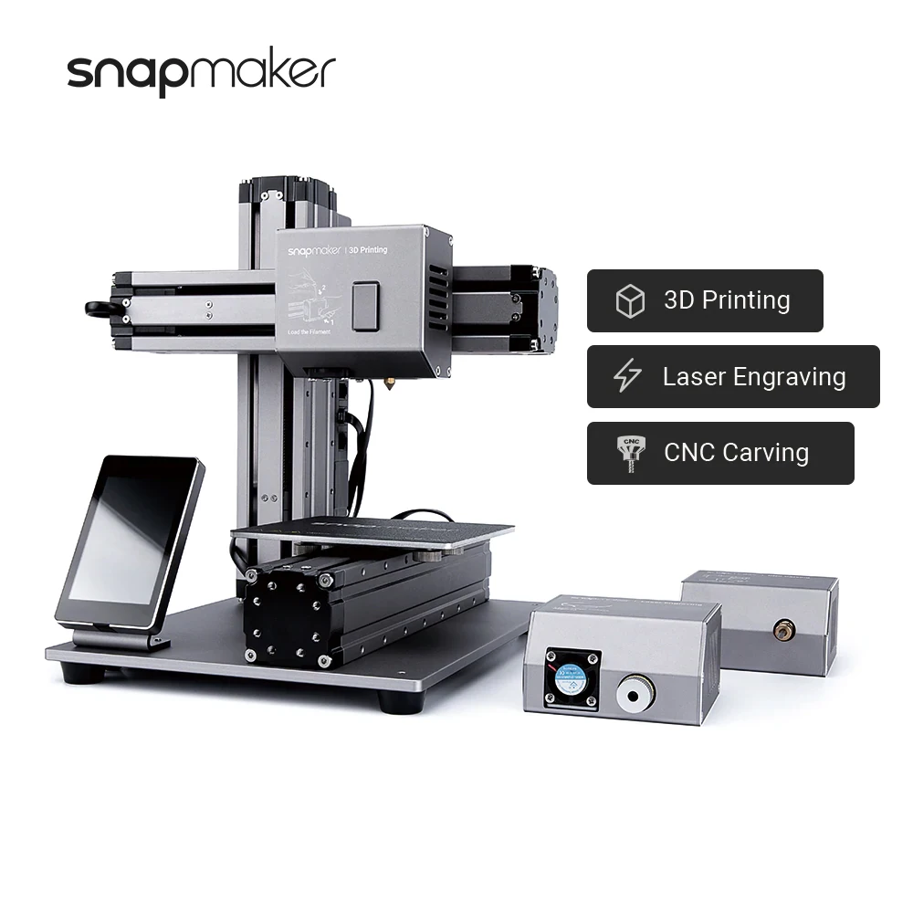 Snapmaker Original 3-in-1 3D Printer Laser Engraver CNC Metal 3D Printing Machine Modular High Speed Home DIY 3D Printers Kit 