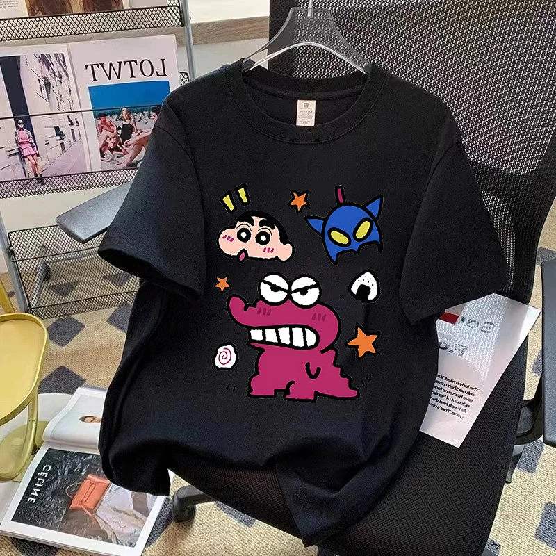Shin-chan Anime Graphic Unisex T-Shirt - Loose Fit Short Sleeve Casual Summer Top
