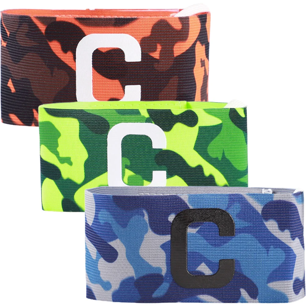 

3 Pcs Football Captain Armband Compact Strap Running Safety Sports Accessory Nylon Night Supply