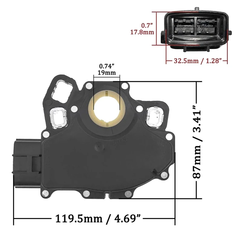 Automatic Transmission Neutral Safety Switch F7LZ-7F293-AB For Ford Ranger Mustang F-Series E-Series Lincoln Mercury