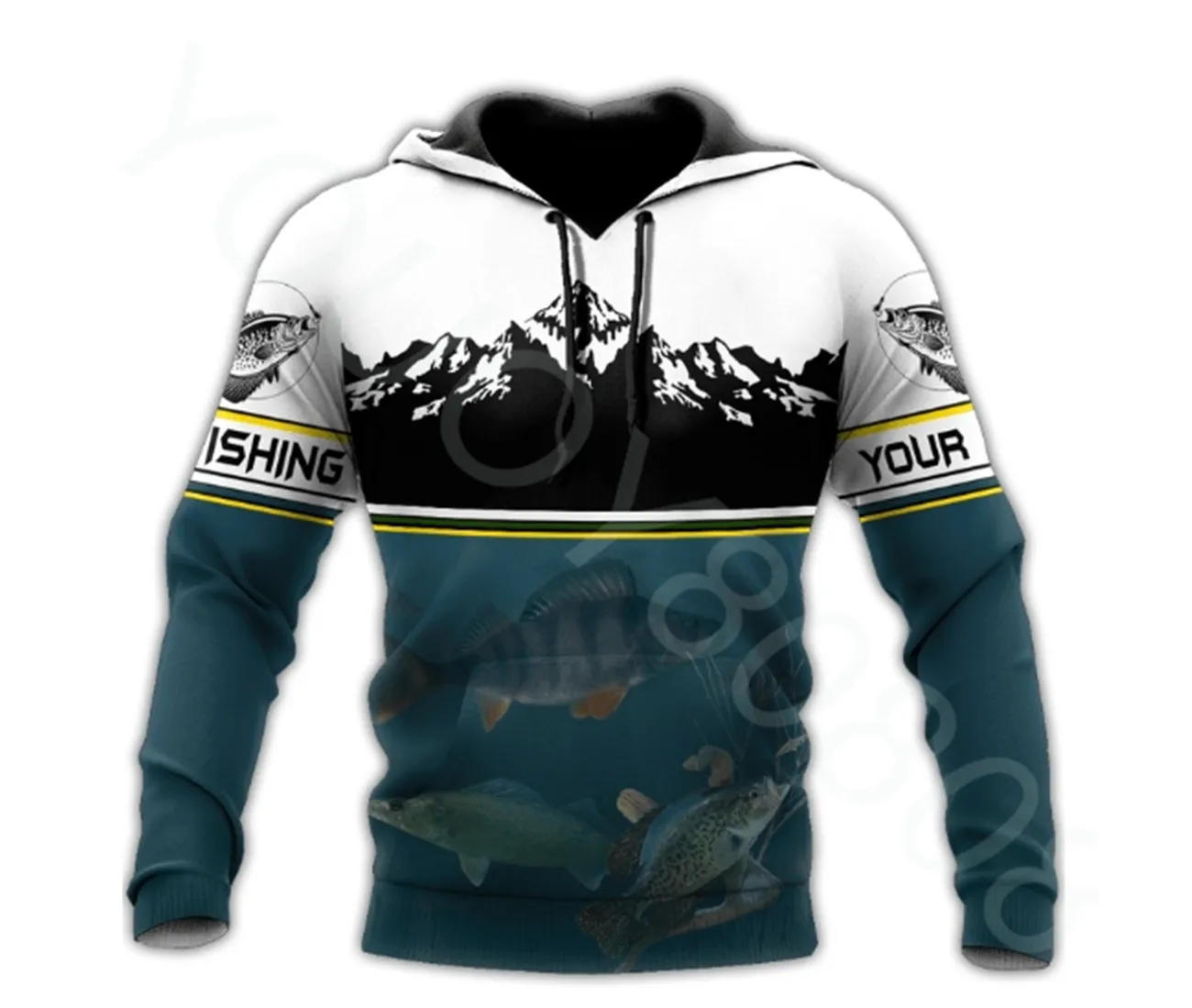 New four-season zipper hoodie for men and women, ice fishing, underwater  fishing shirt, printed long-sleeved pullover shirt - AliExpress