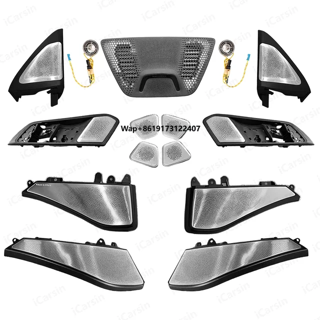 Upgrade RGB 64 Colors LED Car Interior Ambient Lighting for X6 G06 Speaker Cover Parts Decoration Accessories 1