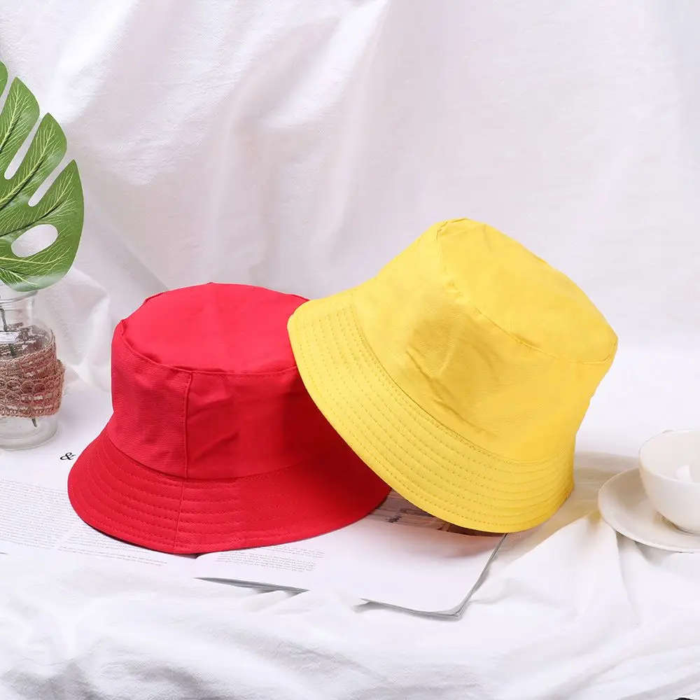 

1 Pcs Unisex Summer Foldable Bucket Hat Women Outdoor Sunscreen Cotton Panama Fisherman Cap Men Basin Chapeau Sun Prevent Hats