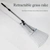 Leaf Rake Stainless Steel Retractable, Used for Dry Leaves, Garden Finishing, Branch Cleaning, Garden, Garden Tools, Lawn Tools 1