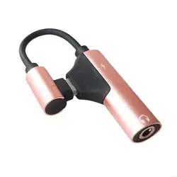 Universal USB - C to 3.5mm Audio Adapter Cable (Rose gold)