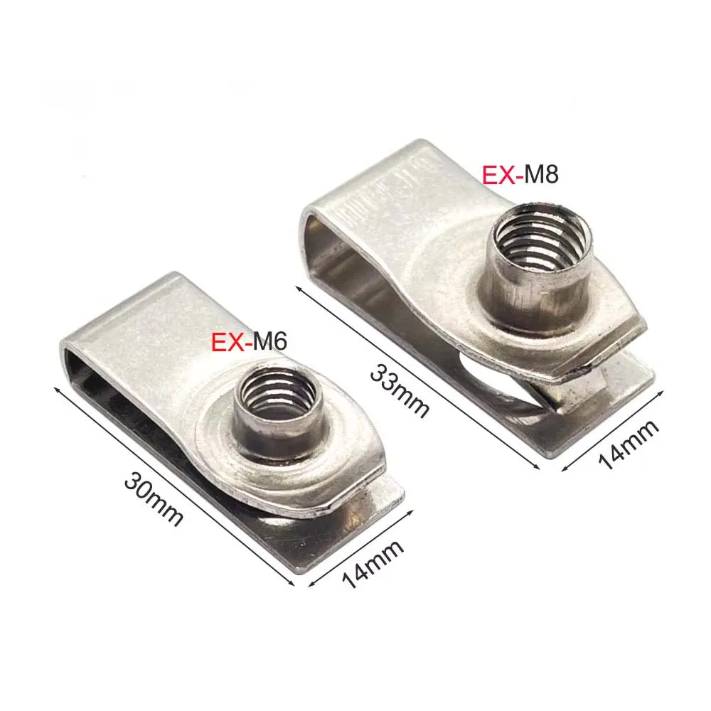 KieTeiiK 25 Pièces/Paquet Écrou À Clipser U Pour Voiture Scooter Clip