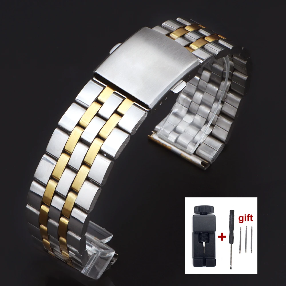 Premium Steel Watch Band - Elegant Metal Bracelet