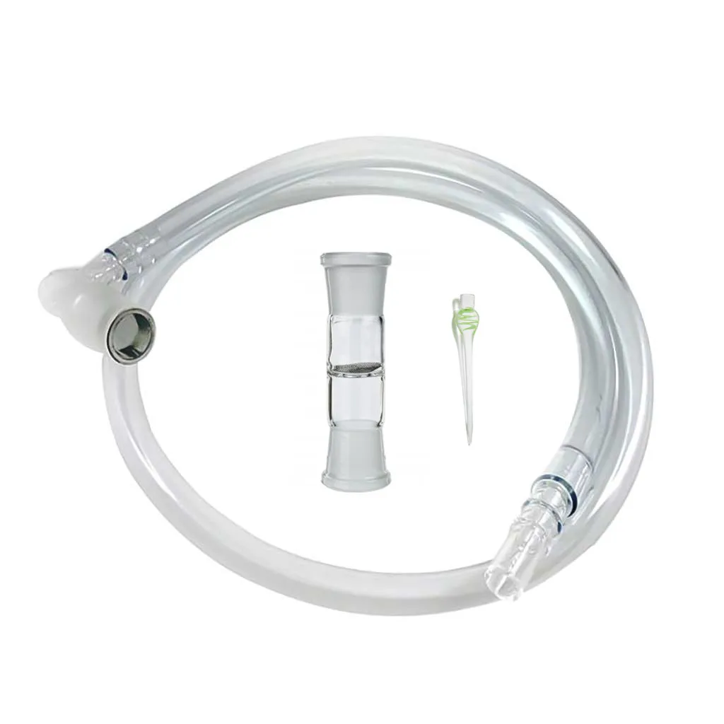 Hookah Accessories 3Ft Length Silicone Whip tubing Glass Cyclone Bowl Kit Extreme Q Accessories