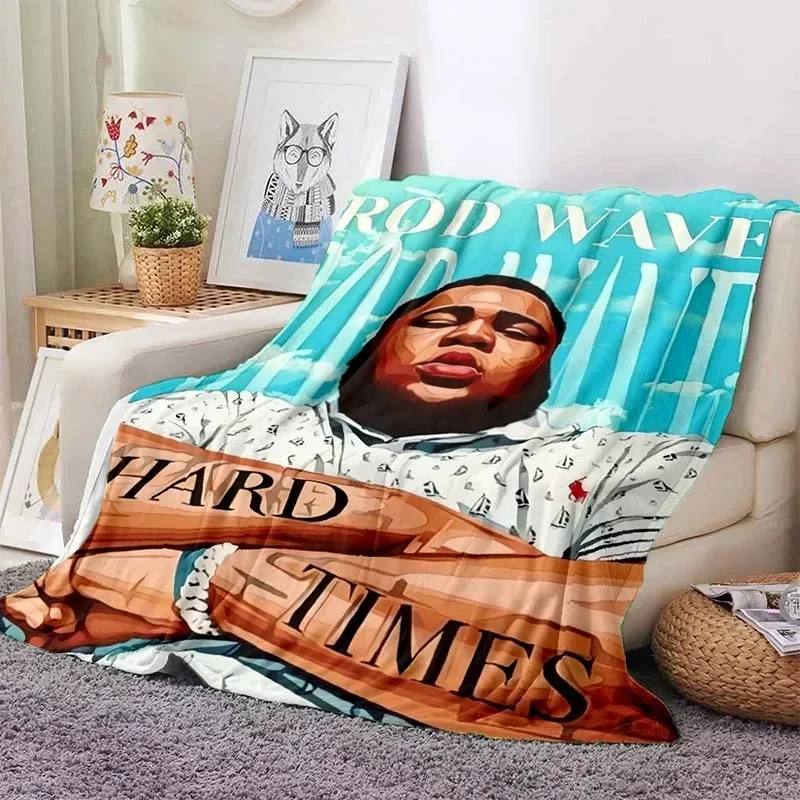 Hip Hop Rapper Blanket Rod Wave Blanket Soft Throw Couch Sofa Bed