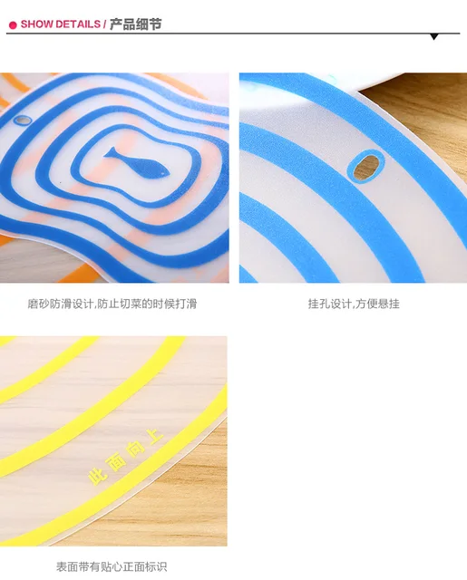 Frosted Cutting Board Kitchen Case Board Plastic Cutting Fruit Board  Household Non-slip Thin Sheet Transparent Chopping Board - AliExpress