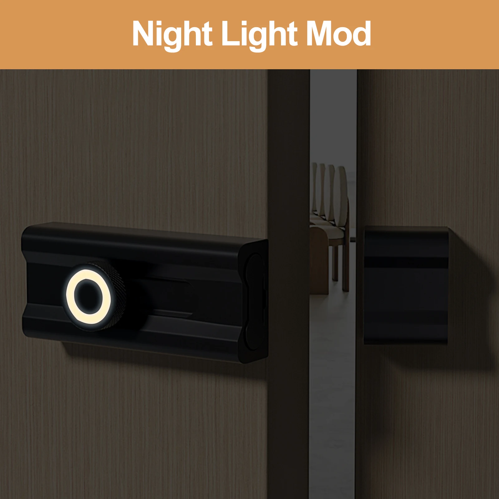 Anti-roubo deslizante porta parafuso, trava luminosa, sem